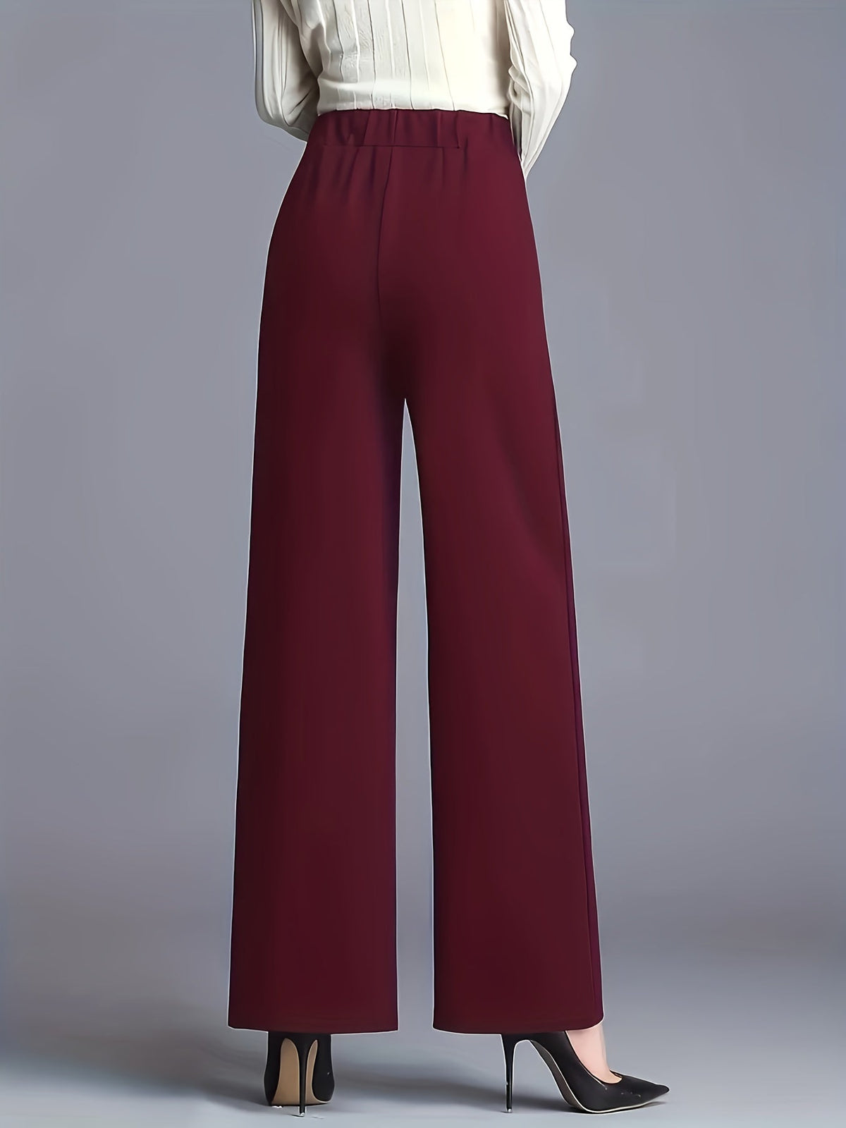 Haven Beck Women's Claudia High-Waisted Wide-Leg Pants