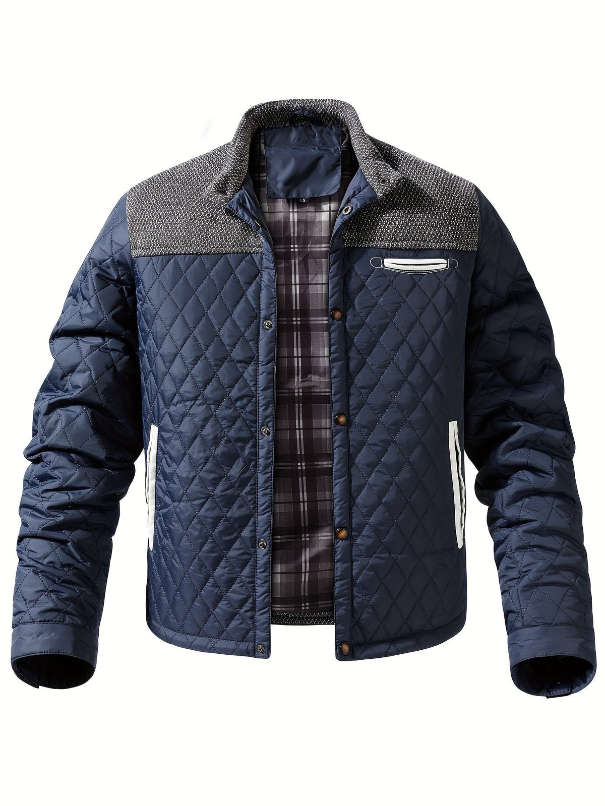 Harper & Wells Men's Gideon Quilted Stand-Collar Jacket