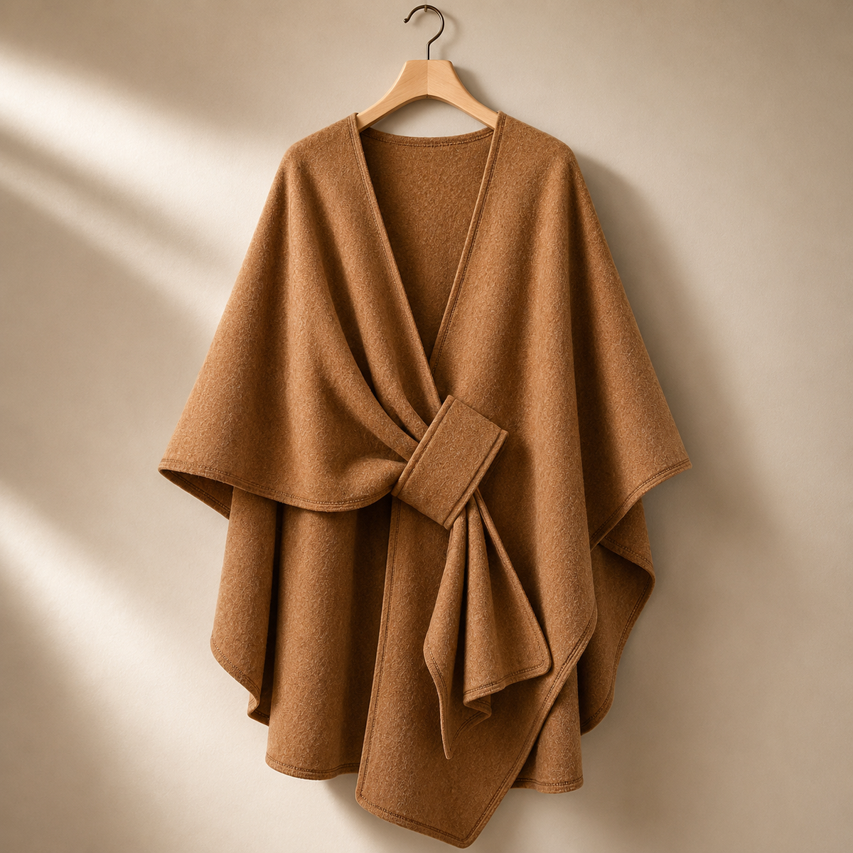 Unisex Willow Shawl Wrap Slot Closure Knit