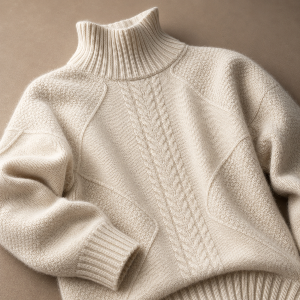 Unisex Anabelle Mock Neck Sweater Knit
