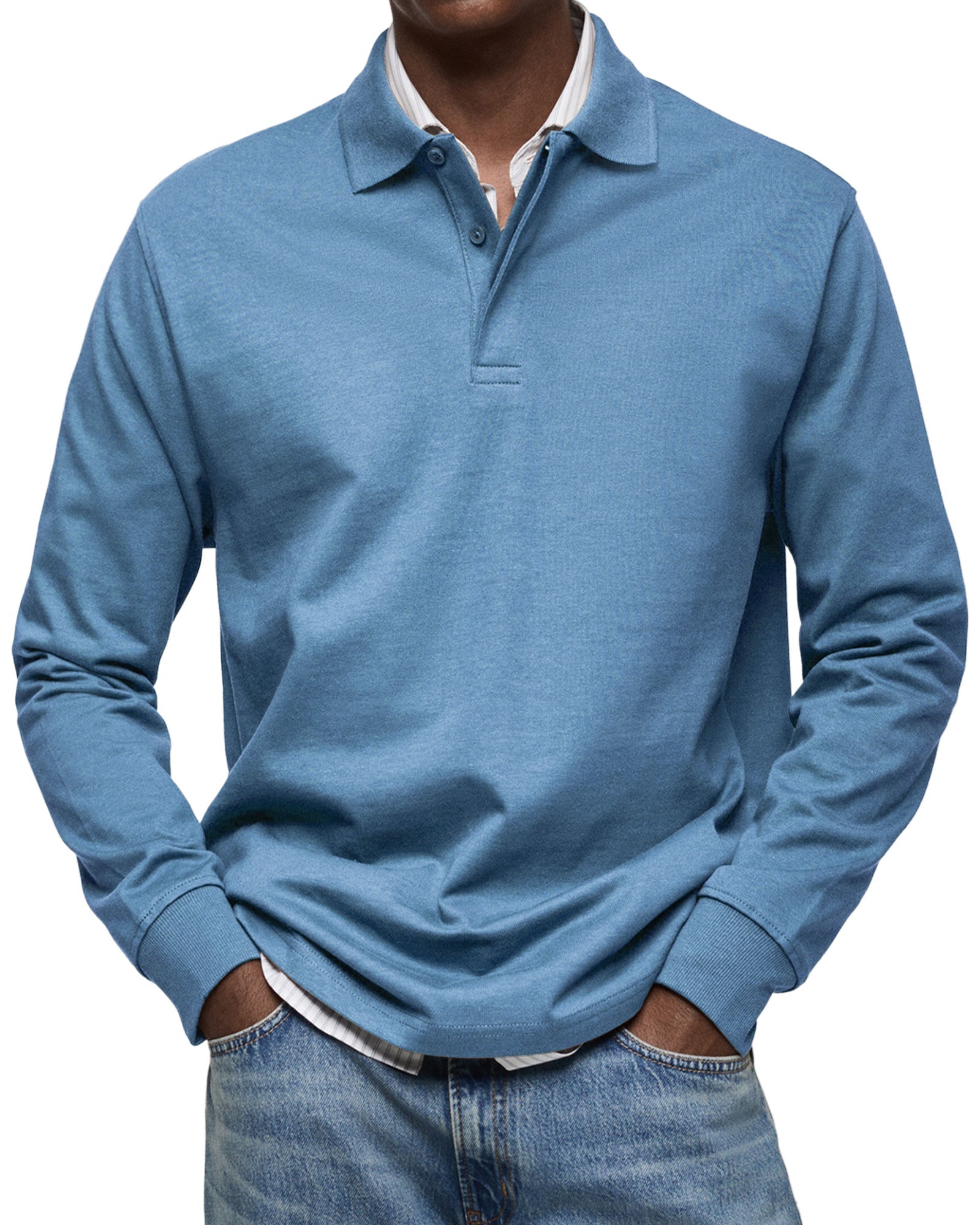 Clarkson New York Wilson Long Sleeve Polo Shirt