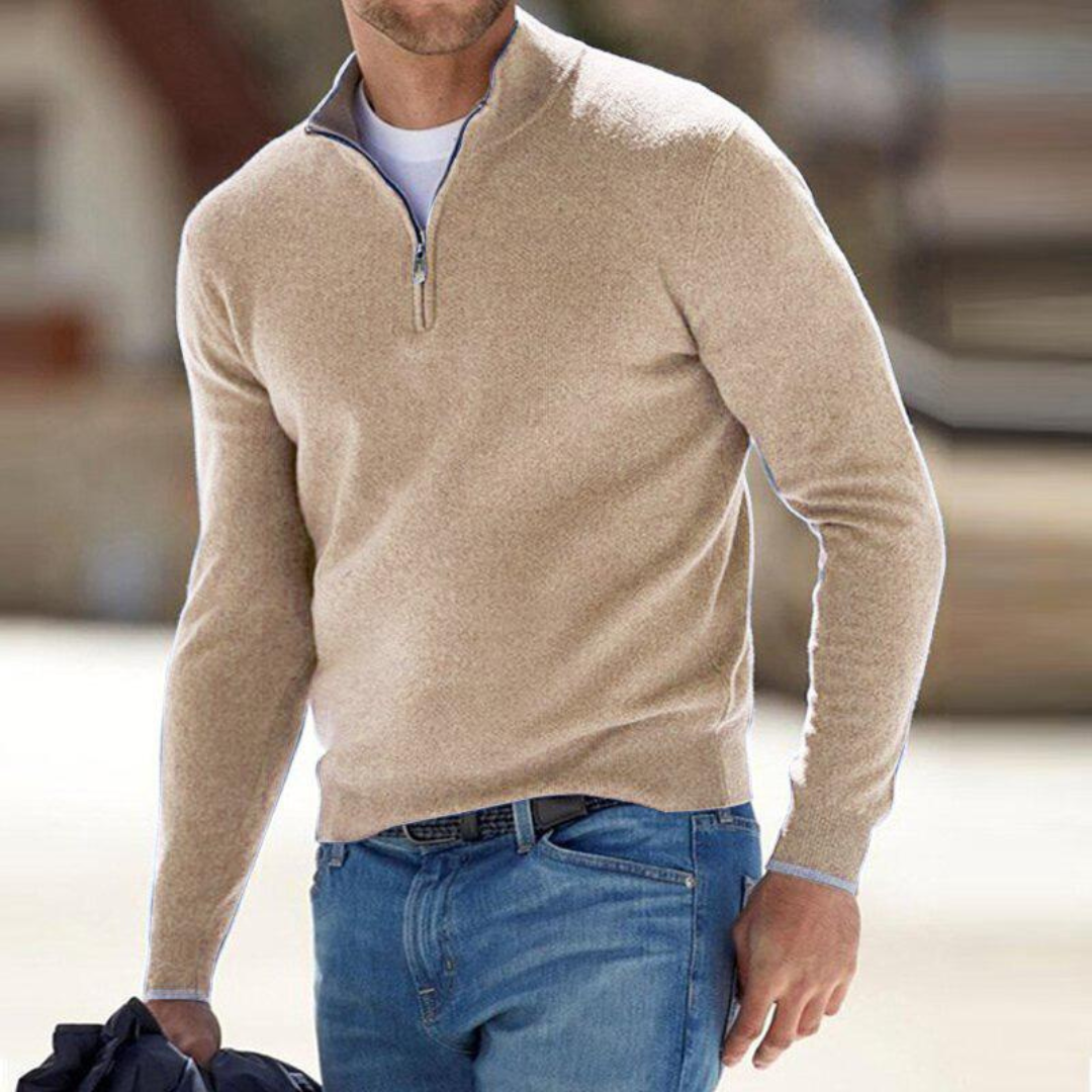 Clarkson New York Harron Premium Half Zip Sweater Men's