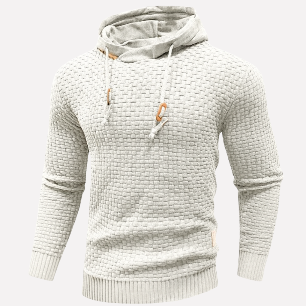 Men's Lachlan Basket-Weave Pullover Hoodie