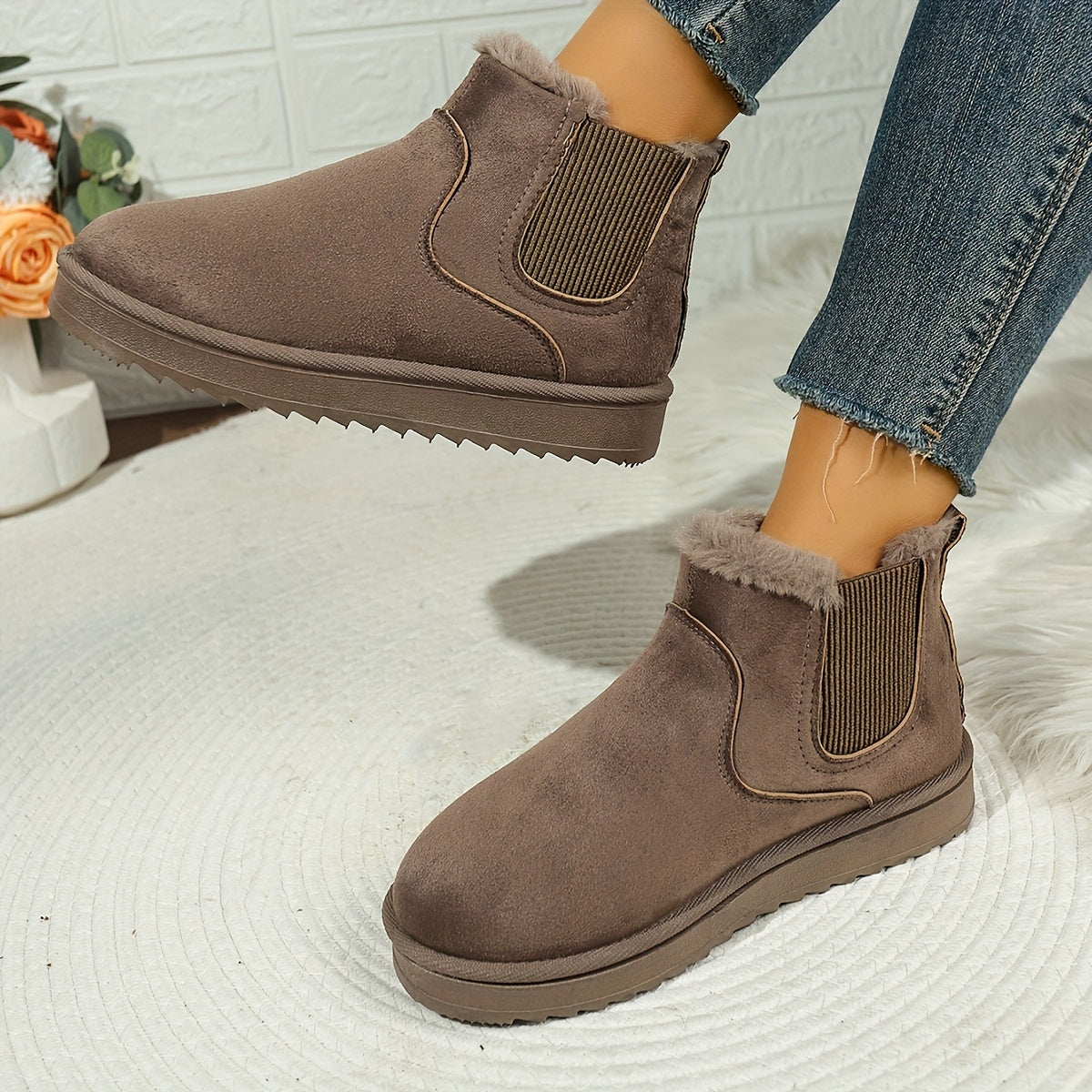 Harper & Wells Women's Adrienne Cozy Platform Ankle Boots