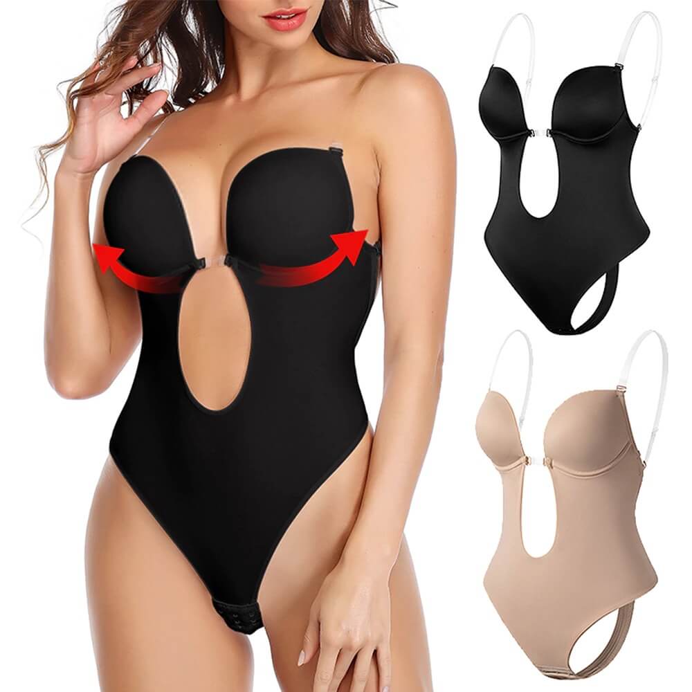 LumiNovi Deep V Backless Body Shaper Medium-Firm Control