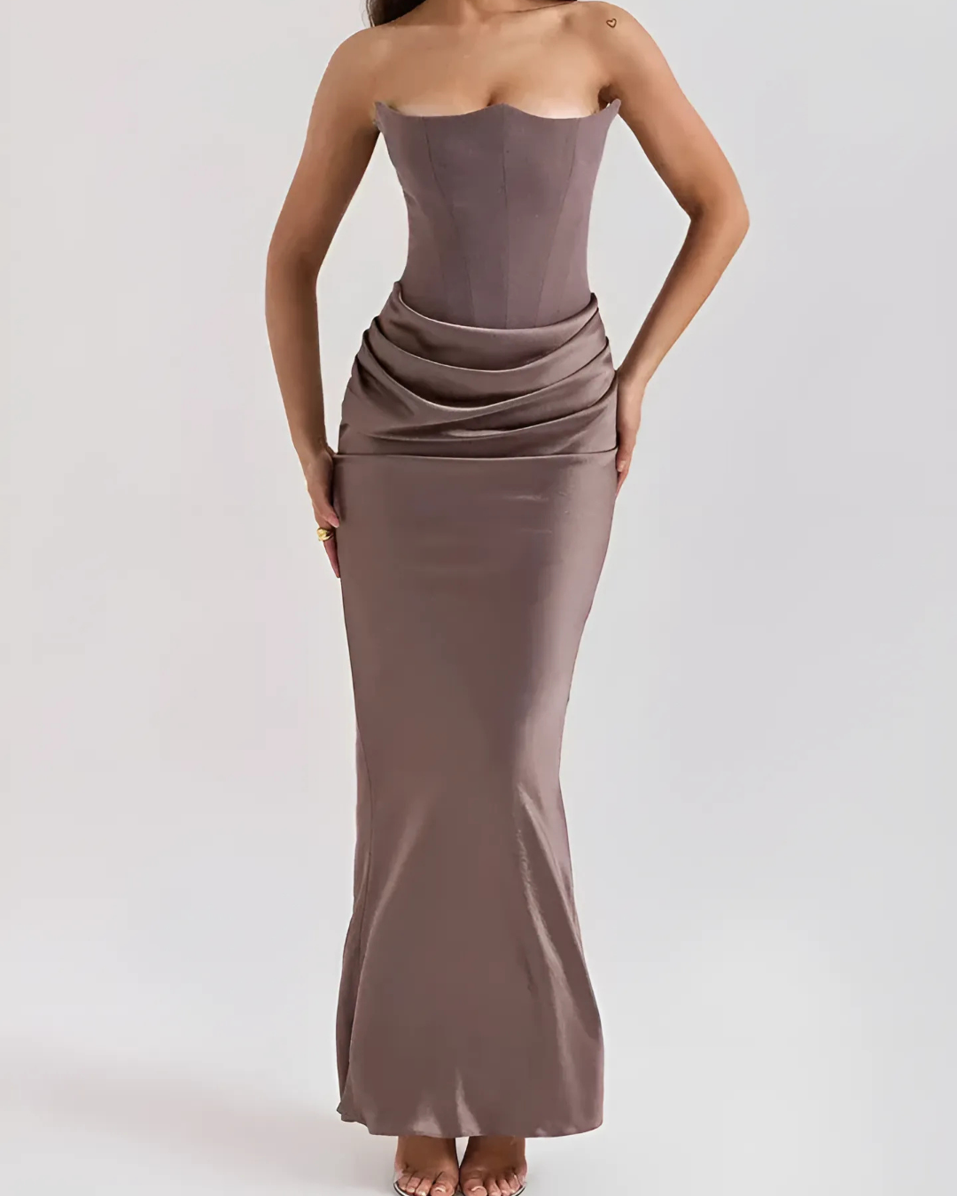 The Hills Nashville Claire Women's Strapless Draped Maxi Dress