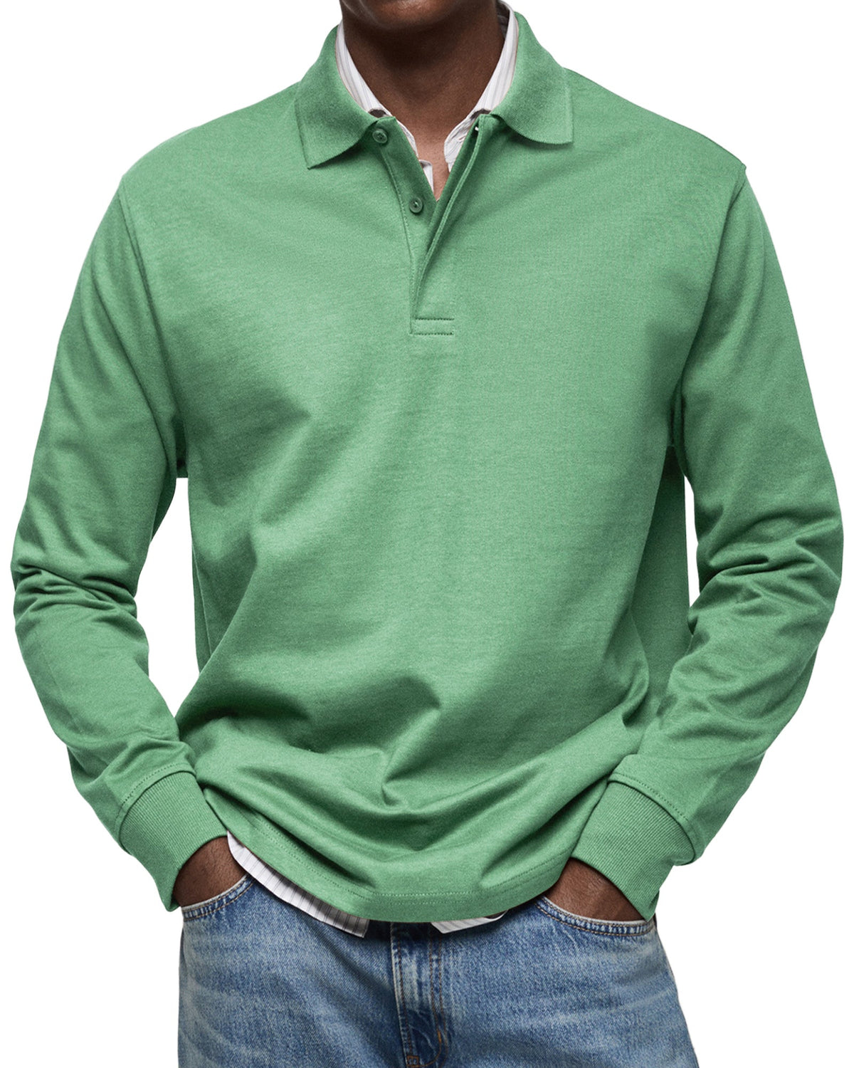Clarkson New York Wilson Long Sleeve Polo Shirt