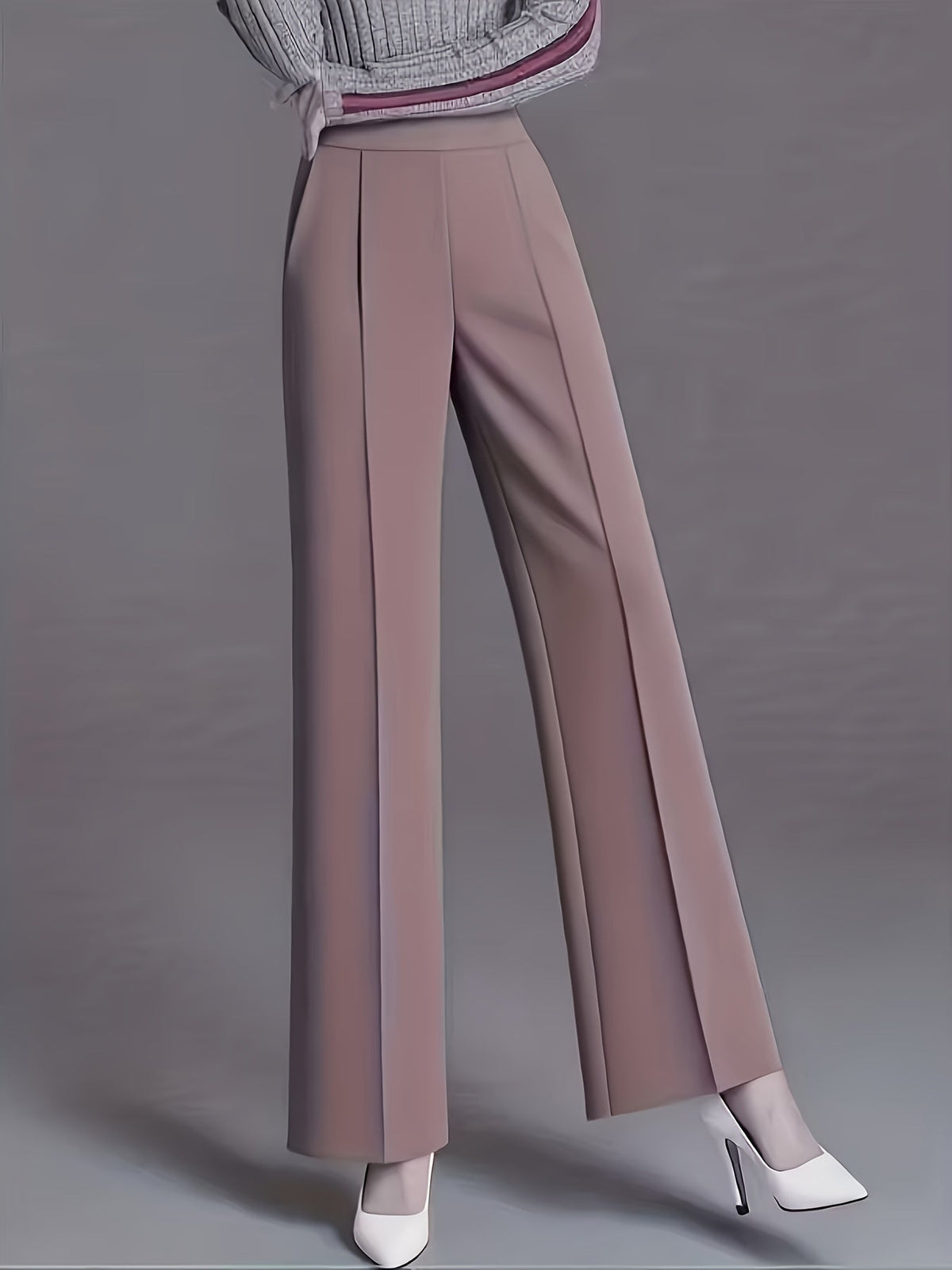 Haven Beck Women's Claudia High-Waisted Wide-Leg Pants
