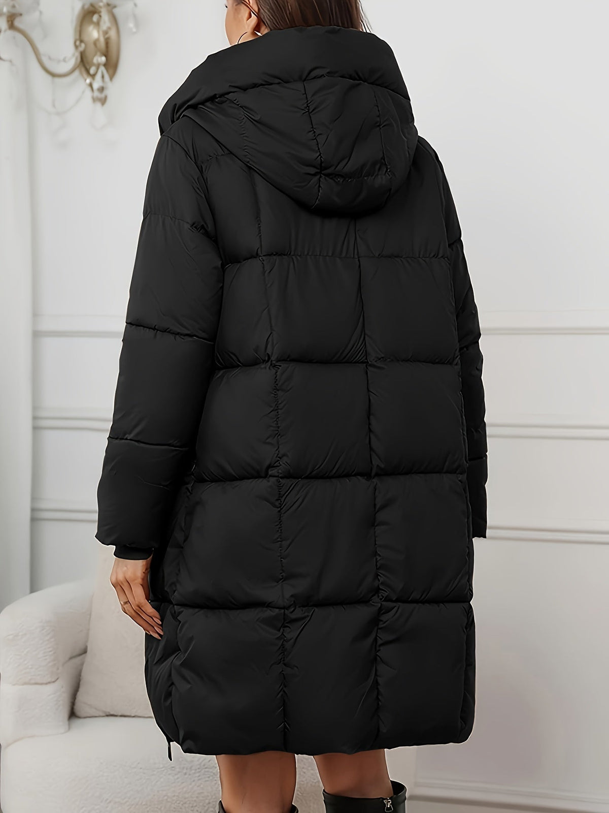 Harper & Wells Women's Camilla Hooded Longline Puffer Coat