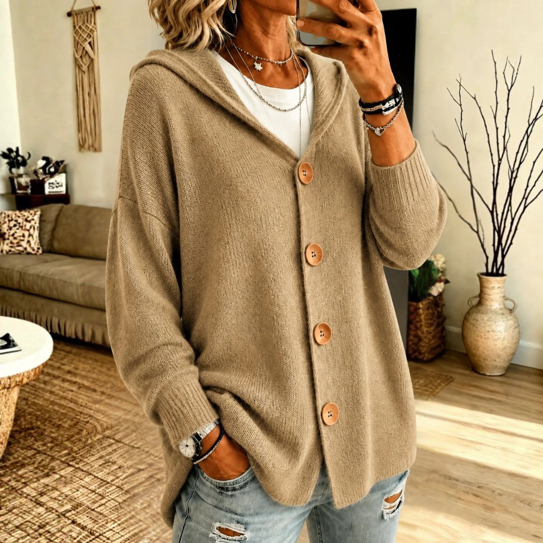 Haven Beck Women's Delia Knit Button Cardigan