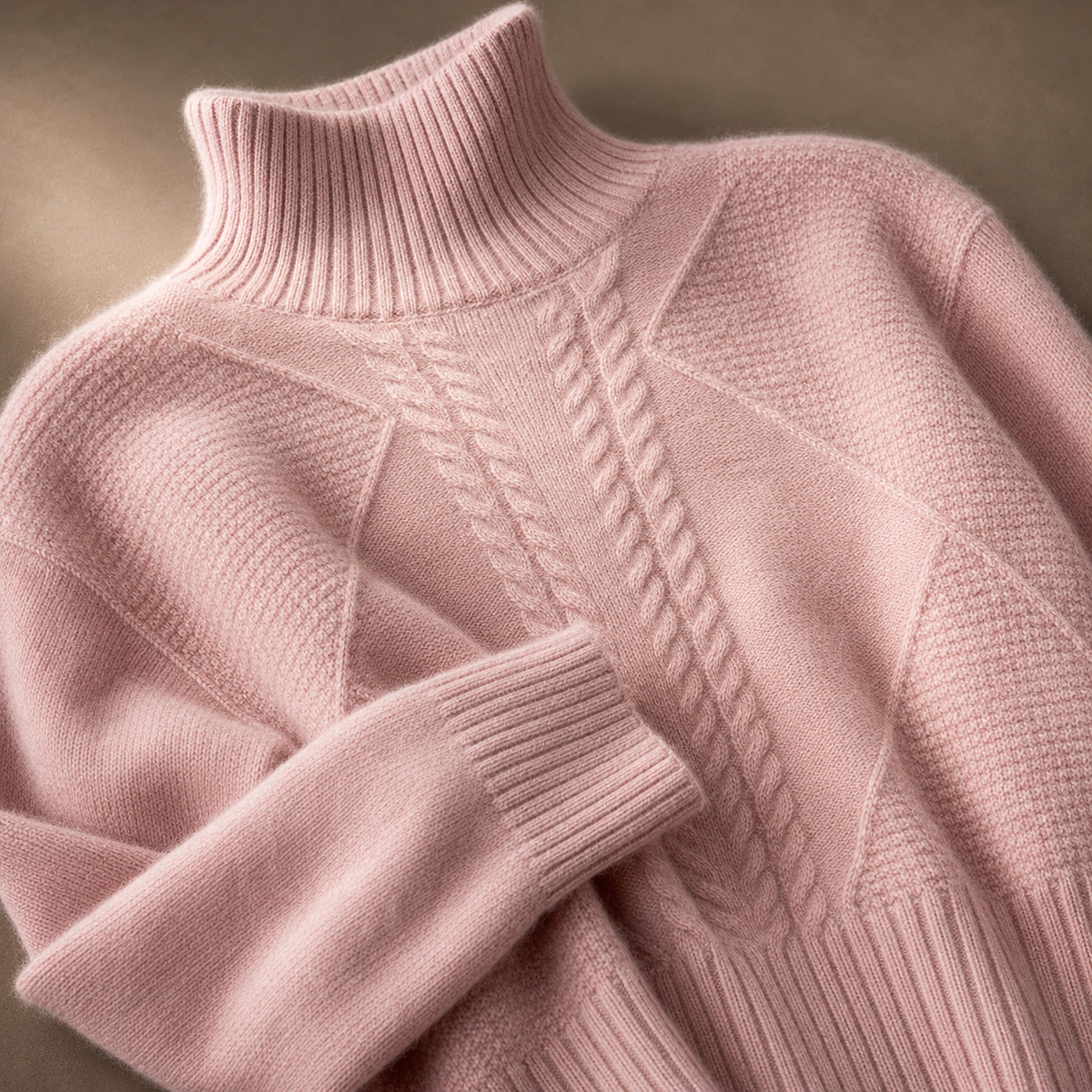 Unisex Anabelle Mock Neck Sweater Knit
