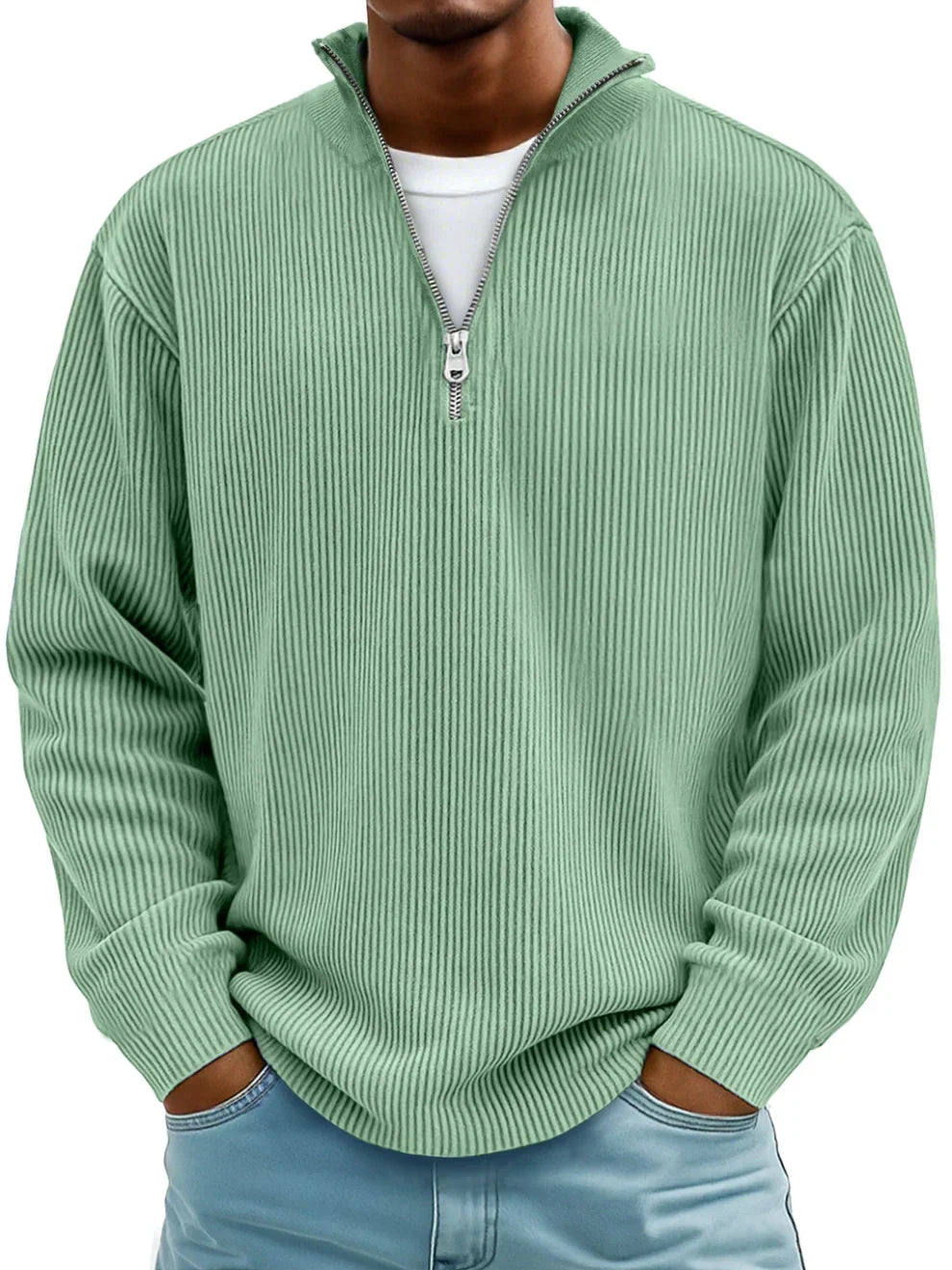 Clarkson New York Calixto Men's Half-Zip Pullover Sweater