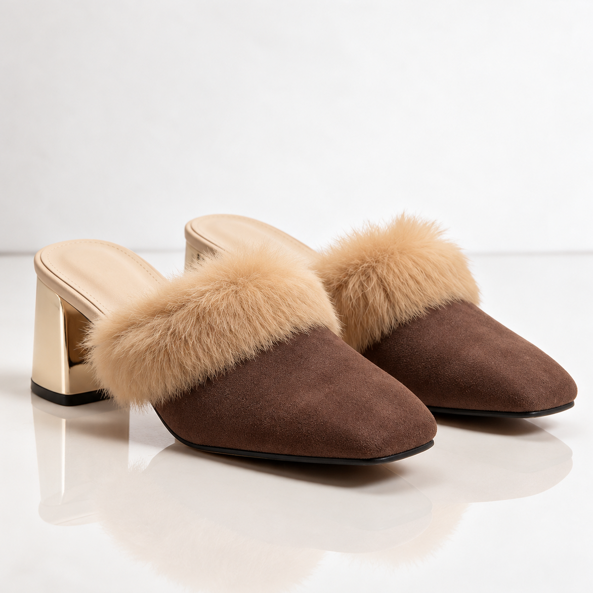 Women's Odette Fur Mules