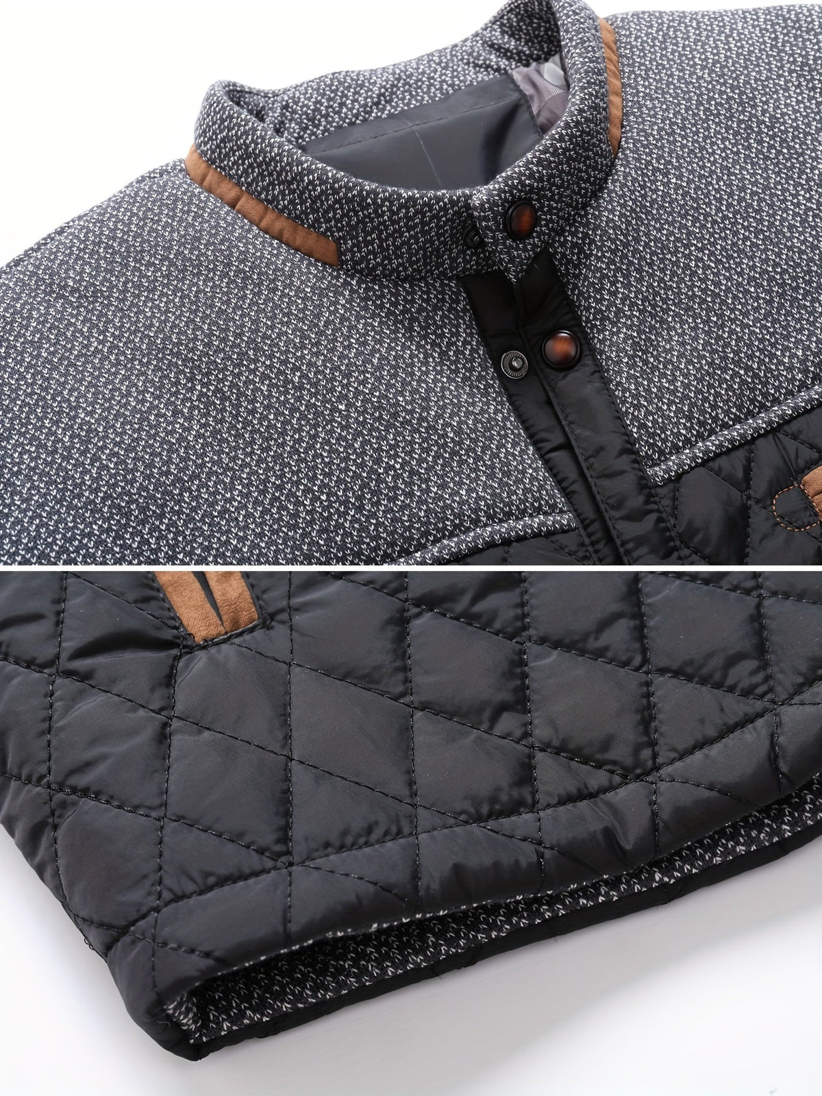 Harper & Wells Men's Gideon Quilted Stand-Collar Jacket