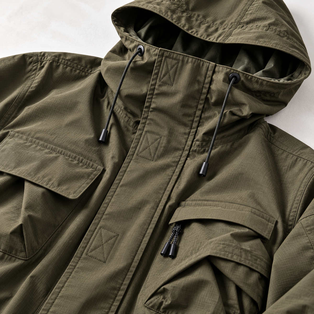 Unisex Pascal Utility Jacket Hooded Cargo