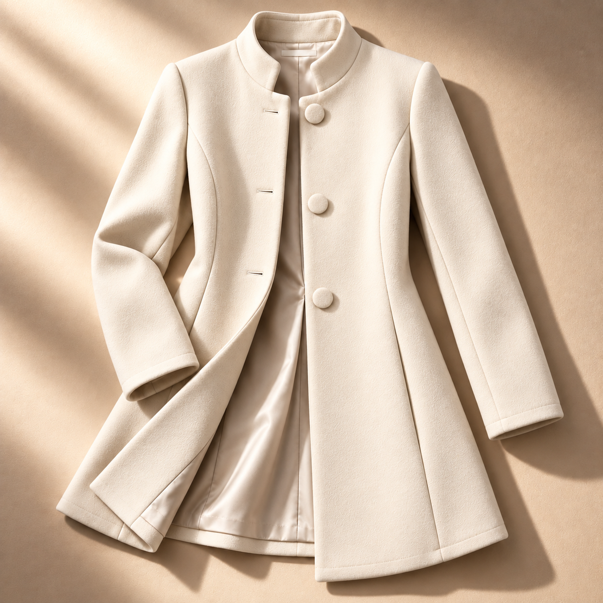 Haven Beck Unisex The Kensington Jacket Stand Collar Button