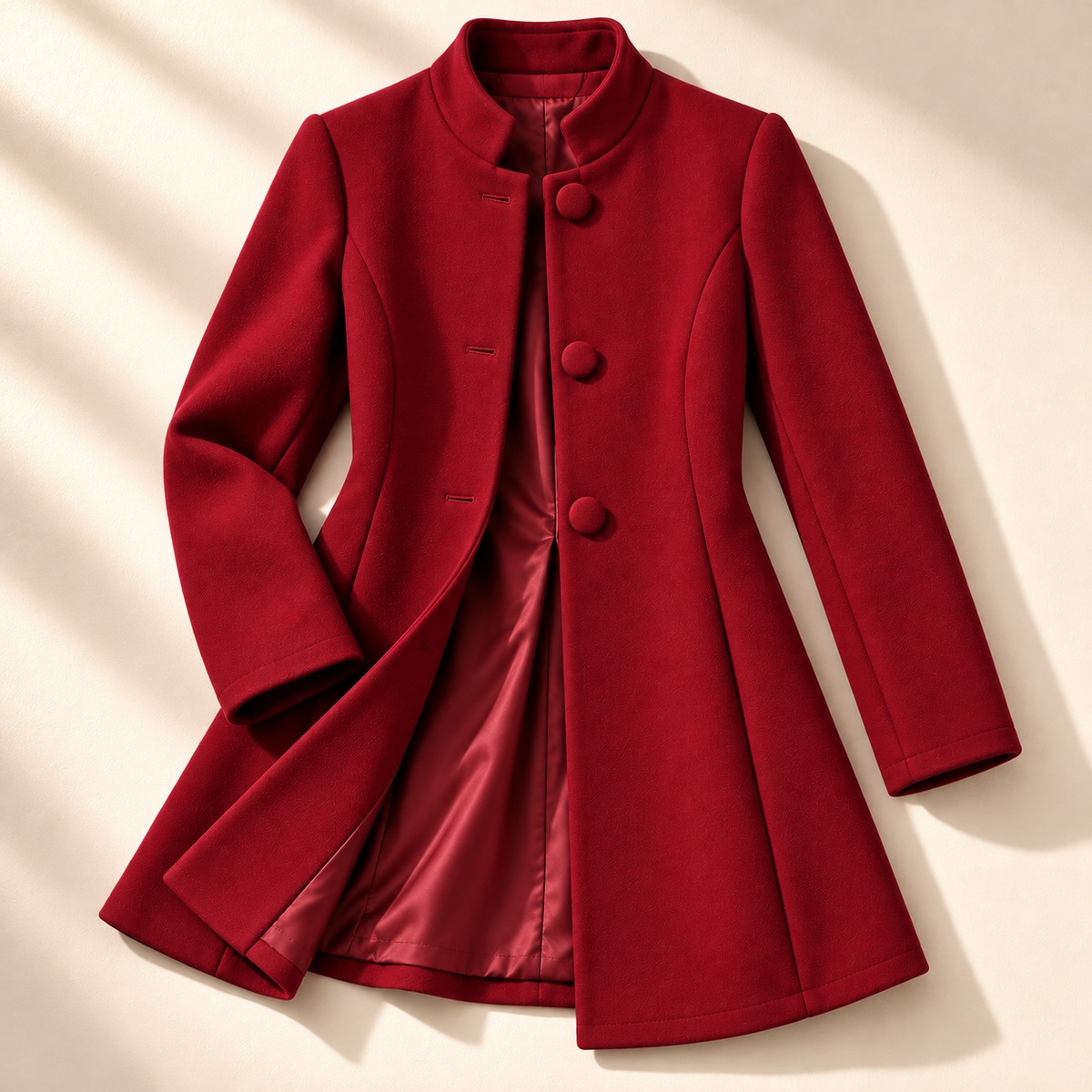Haven Beck Unisex The Kensington Jacket Stand Collar Button