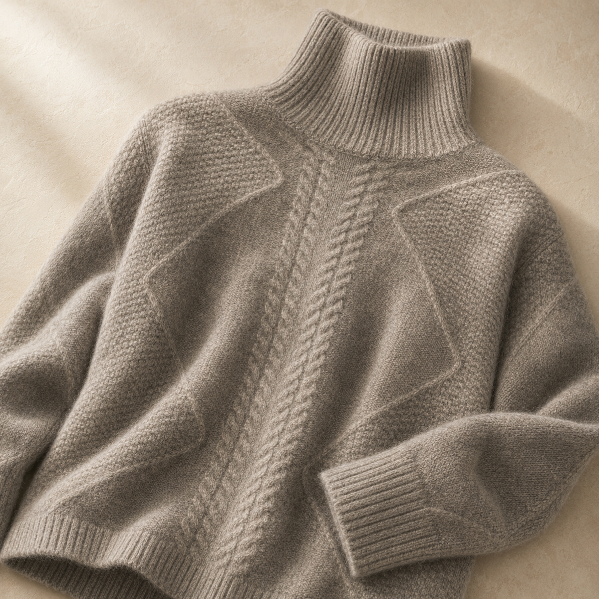 Unisex Anabelle Mock Neck Sweater Knit
