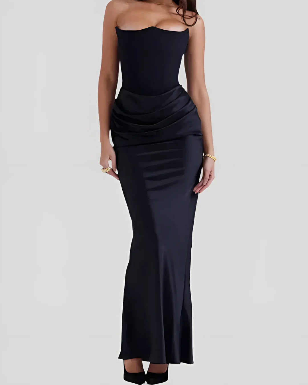 The Hills Nashville Claire Women's Strapless Draped Maxi Dress
