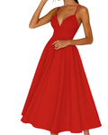 The Hills Nashville Daisy Women's Strappy Midi Wedding Guest Dress