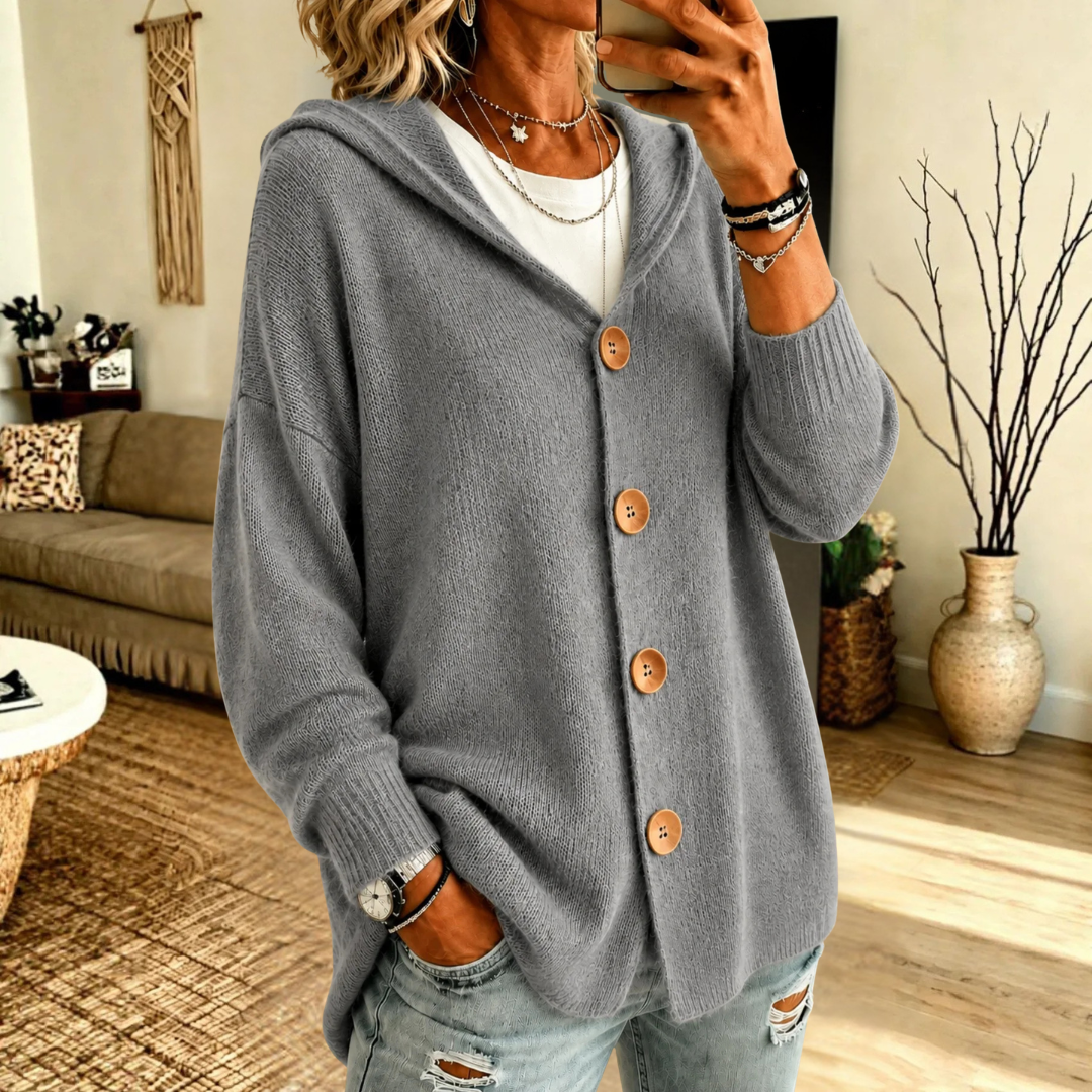 Haven Beck Women's Delia Knit Button Cardigan