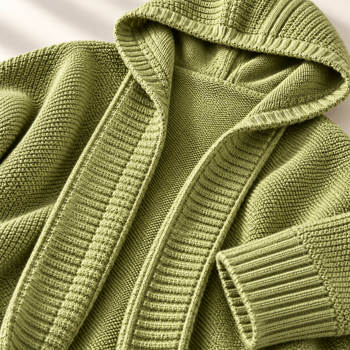 Unisex Hampton Hooded Cardigan Knit