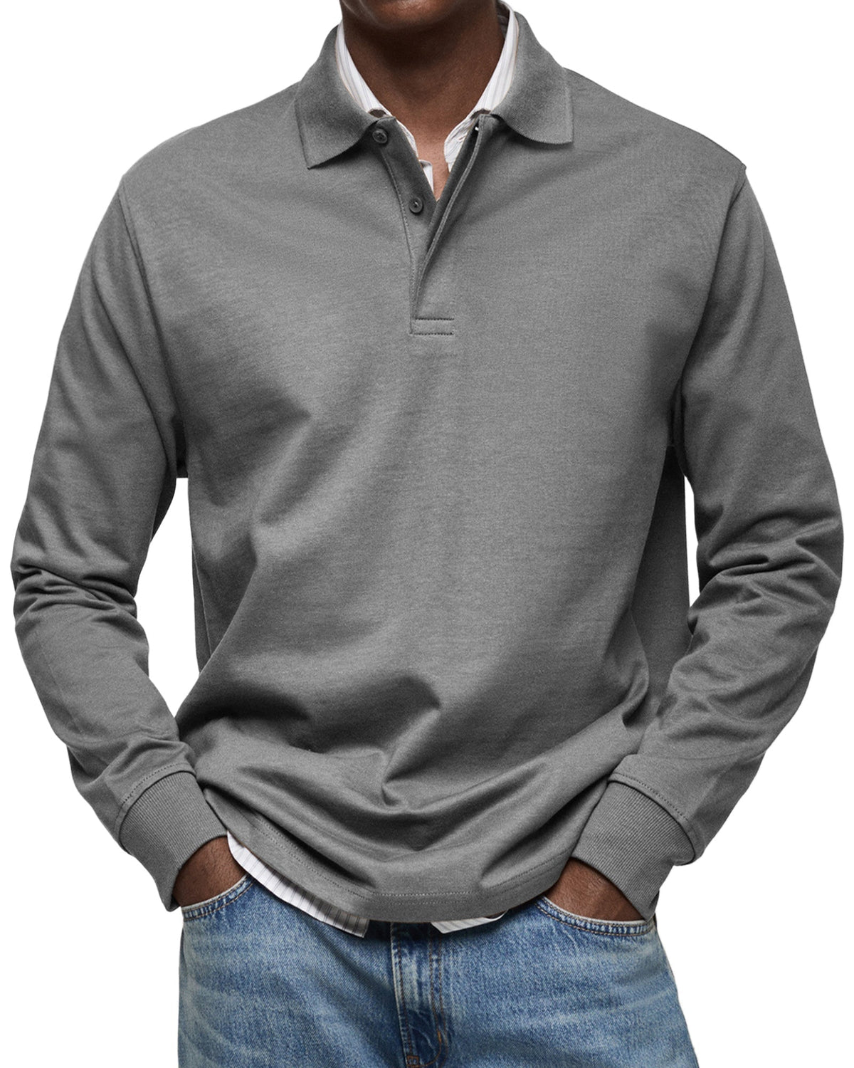 Clarkson New York Wilson Long Sleeve Polo Shirt