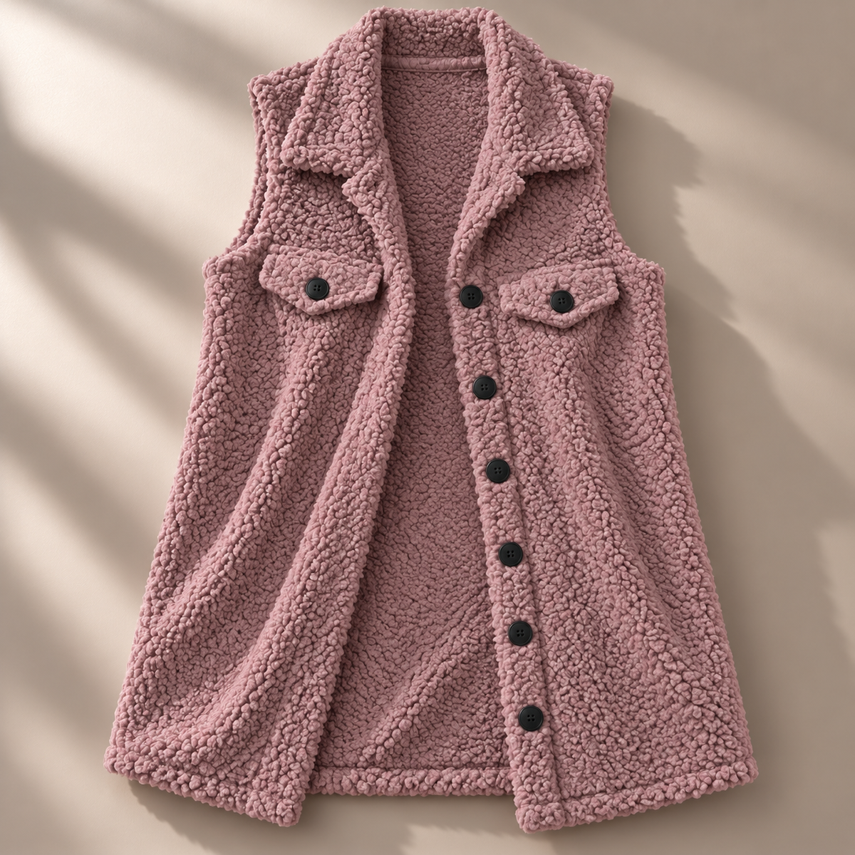 Unisex Frances Teddy Vest Fleece