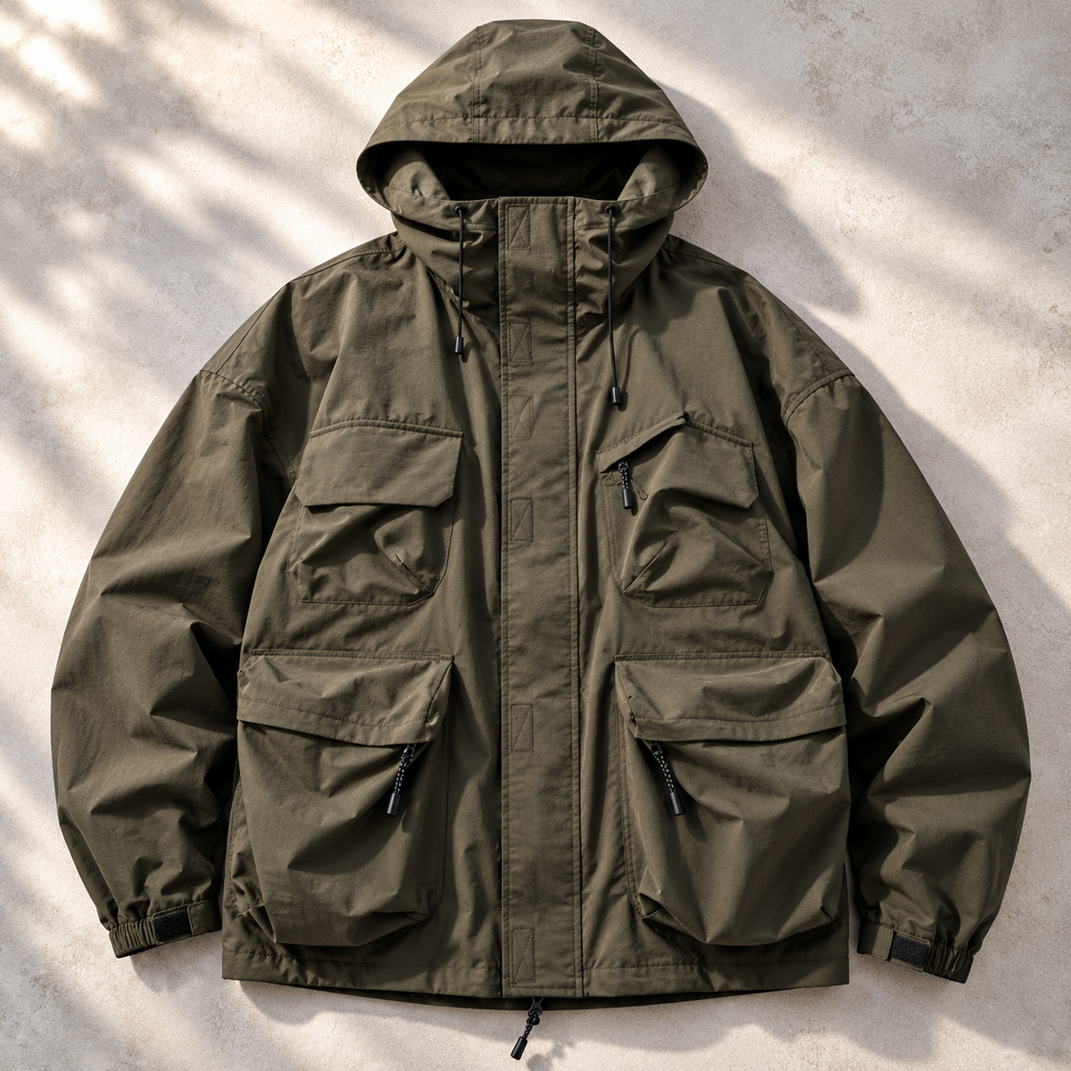 Unisex Pascal Utility Jacket Hooded Cargo