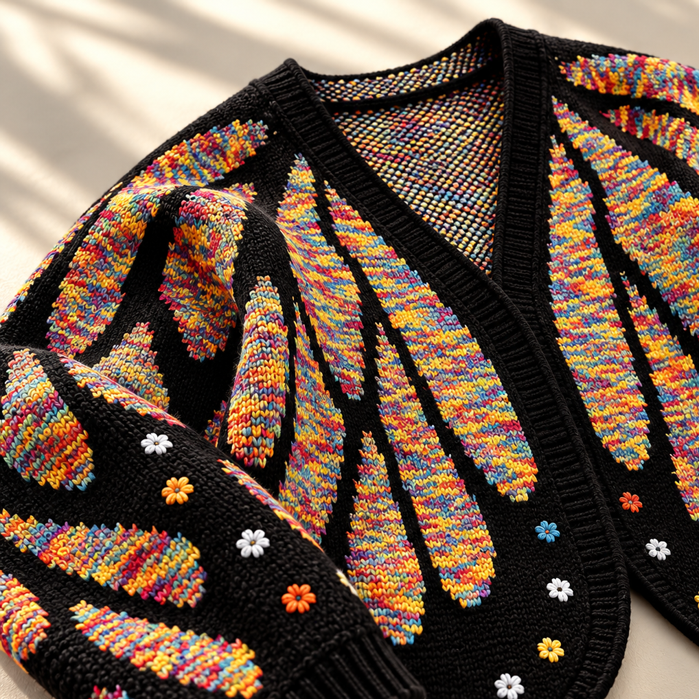 Unisex Vanessa Butterfly Cardigan Batwing Knit