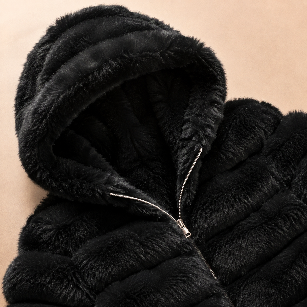 Unisex Sutton Chalet Jacket Hooded Faux Fur