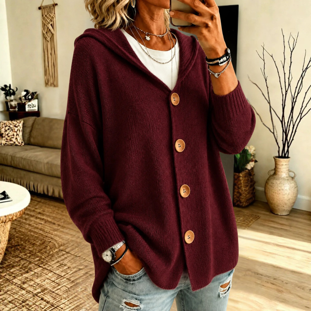 Haven Beck Women's Delia Knit Button Cardigan