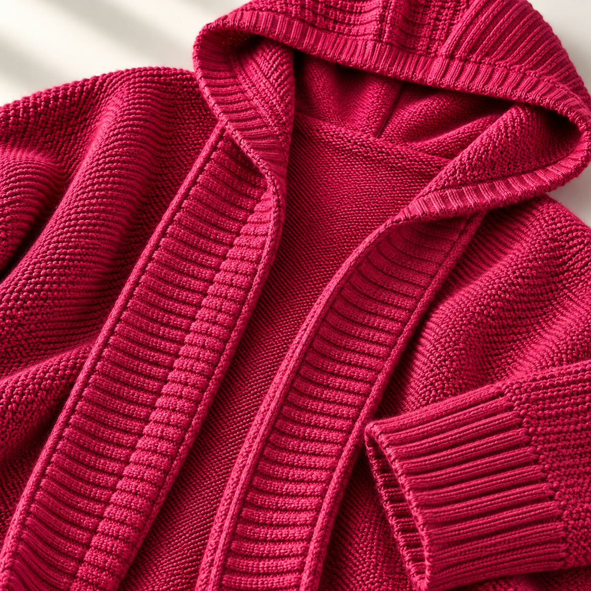 Unisex Hampton Hooded Cardigan Knit