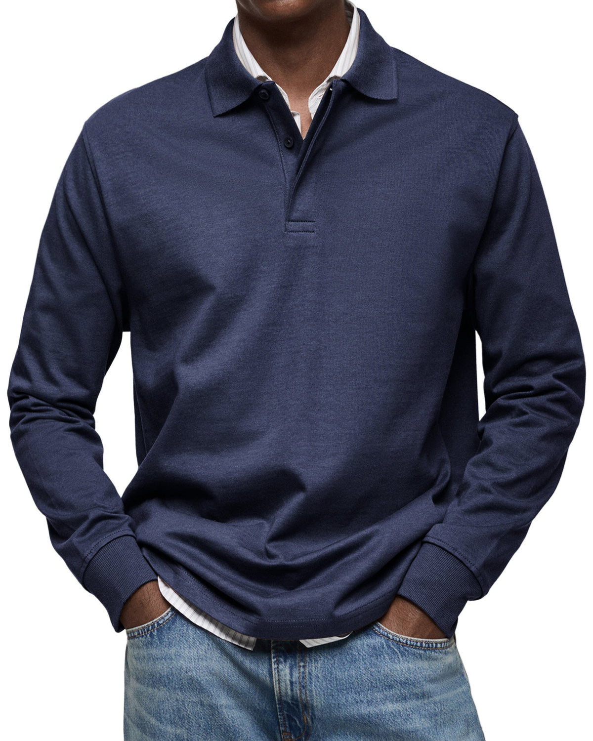 Clarkson New York Wilson Long Sleeve Polo Shirt