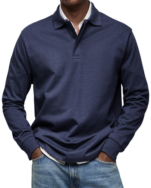 Clarkson New York Wilson Long Sleeve Polo Shirt