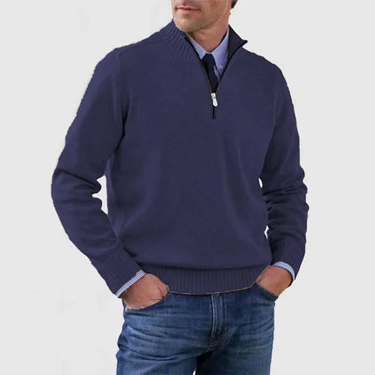 Clarkson New York Phalen Men's Classic Half Zip Sweater
