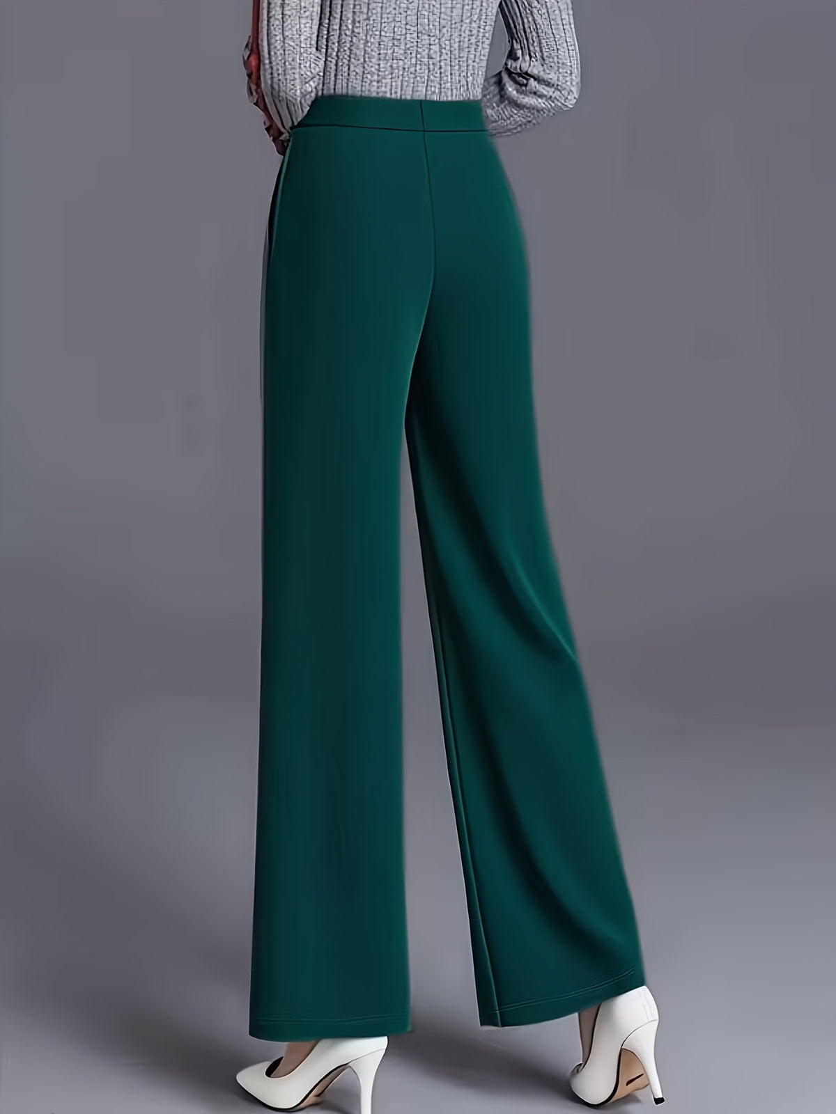 Haven Beck Women's Claudia High-Waisted Wide-Leg Pants