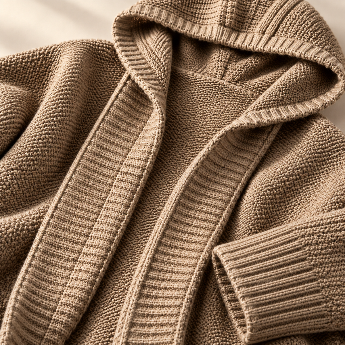 Unisex Hampton Hooded Cardigan Knit