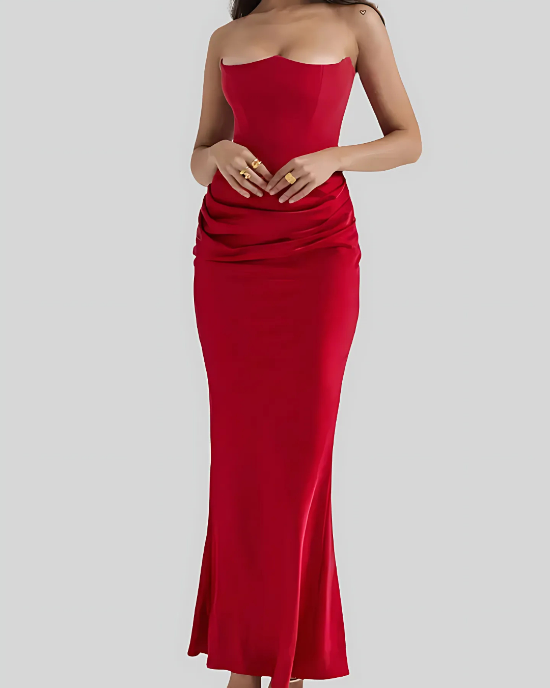 The Hills Nashville Claire Women's Strapless Draped Maxi Dress