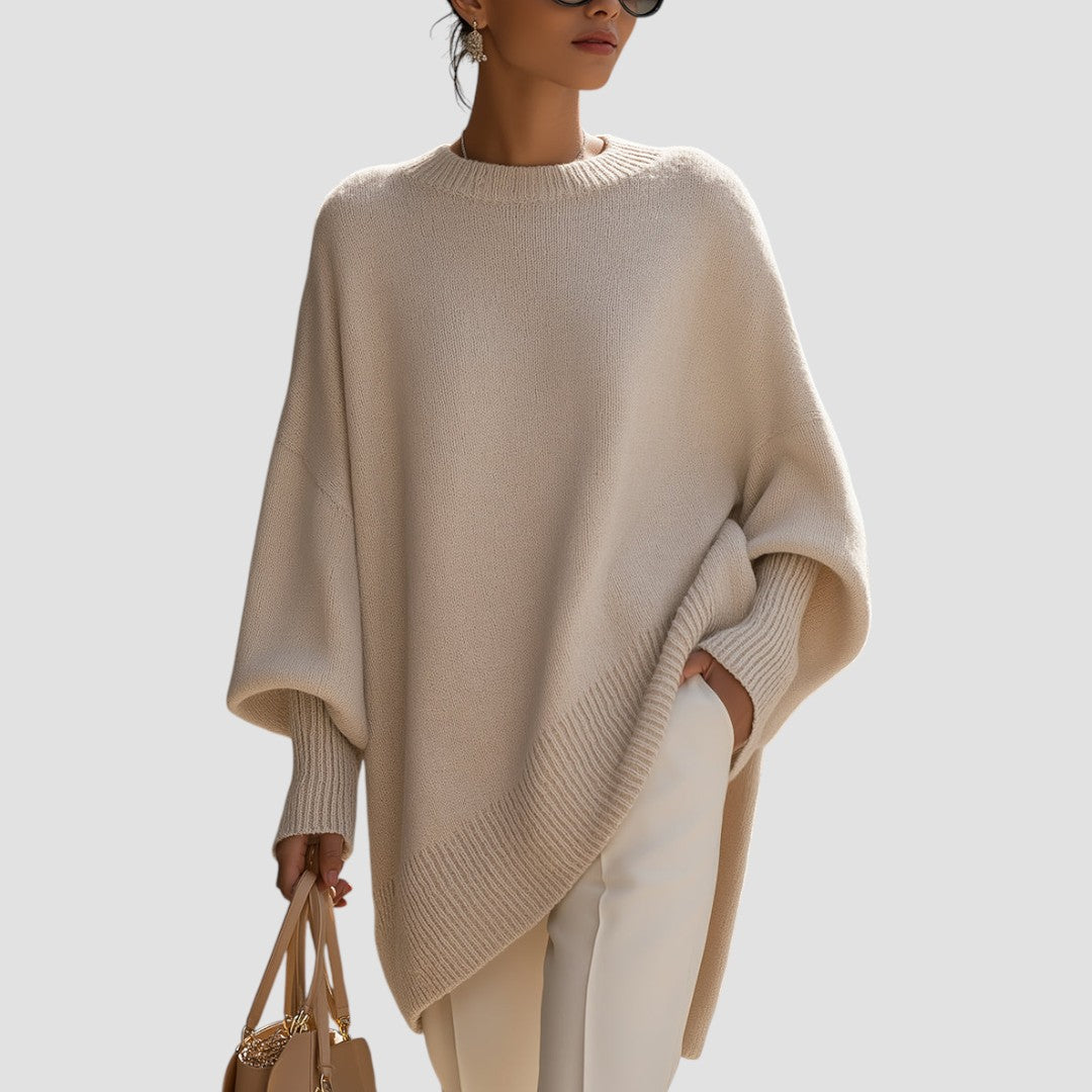 Dama Washington Vera Women's Oversized Knit Sweater Crew Neck