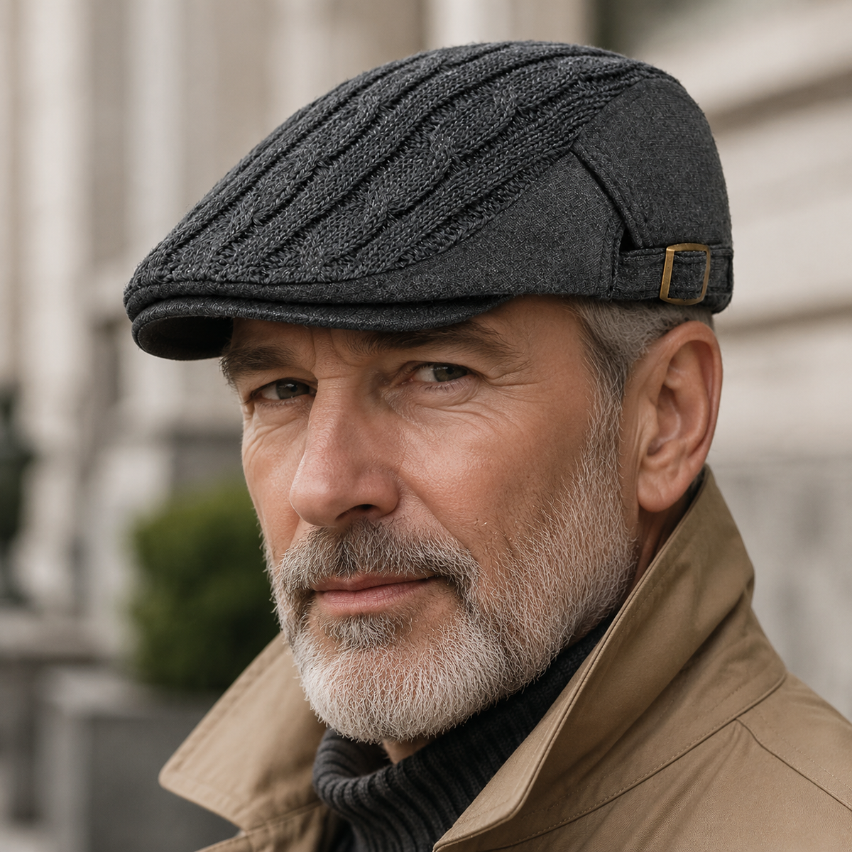 Men's Harlan Cable Knit Driving Cap