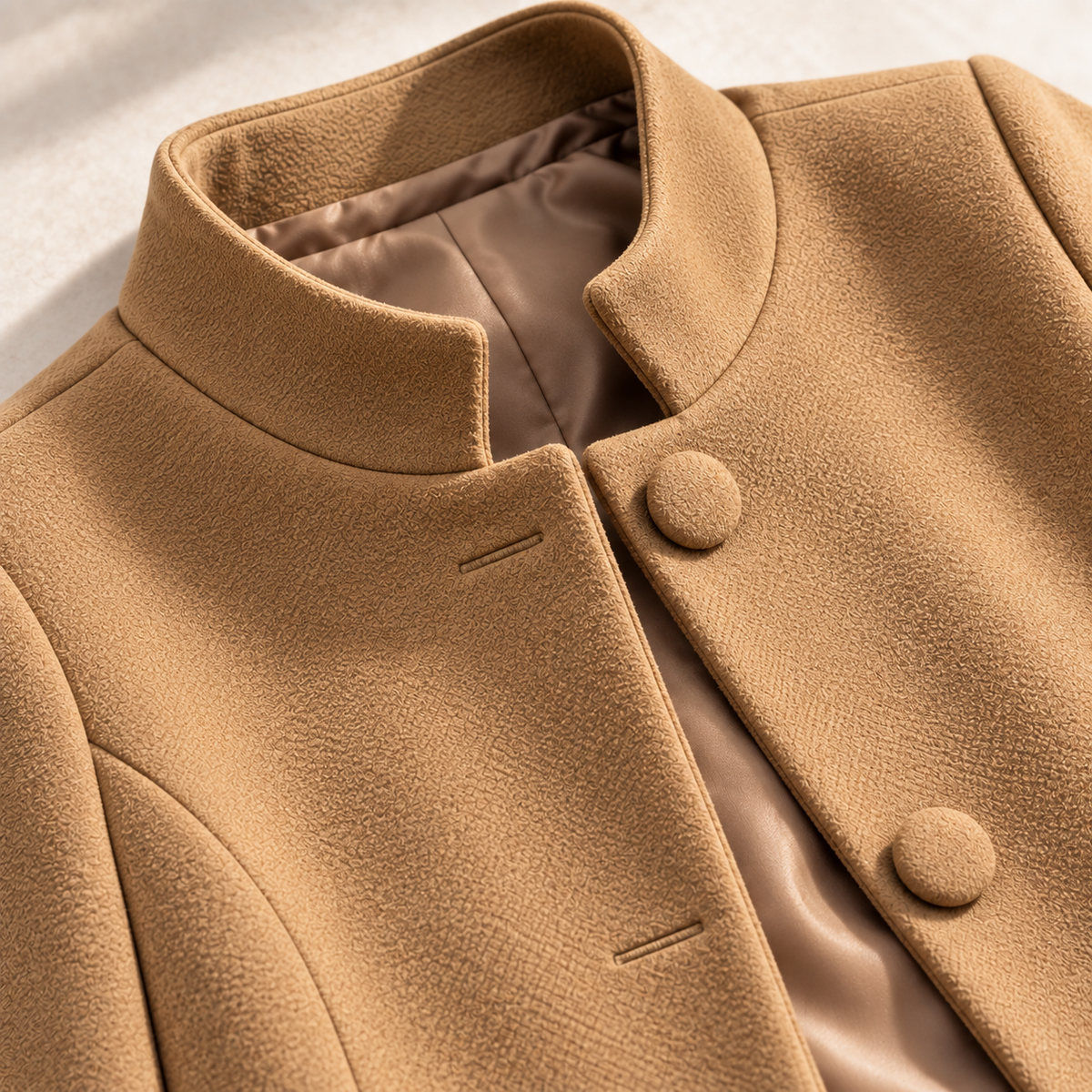 Haven Beck Unisex The Kensington Jacket Stand Collar Button