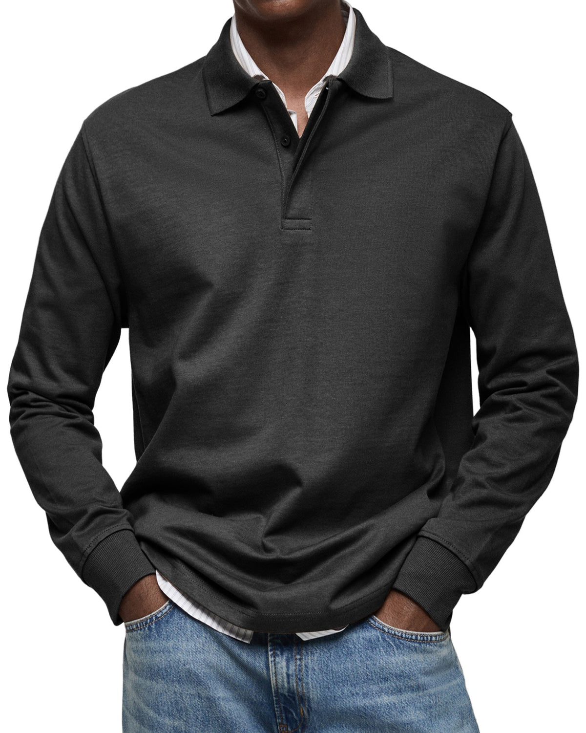 Clarkson New York Wilson Long Sleeve Polo Shirt