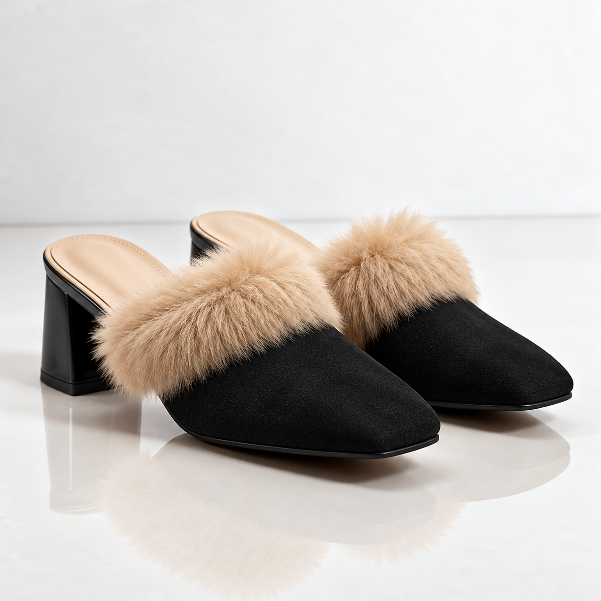 Women's Odette Fur Mules