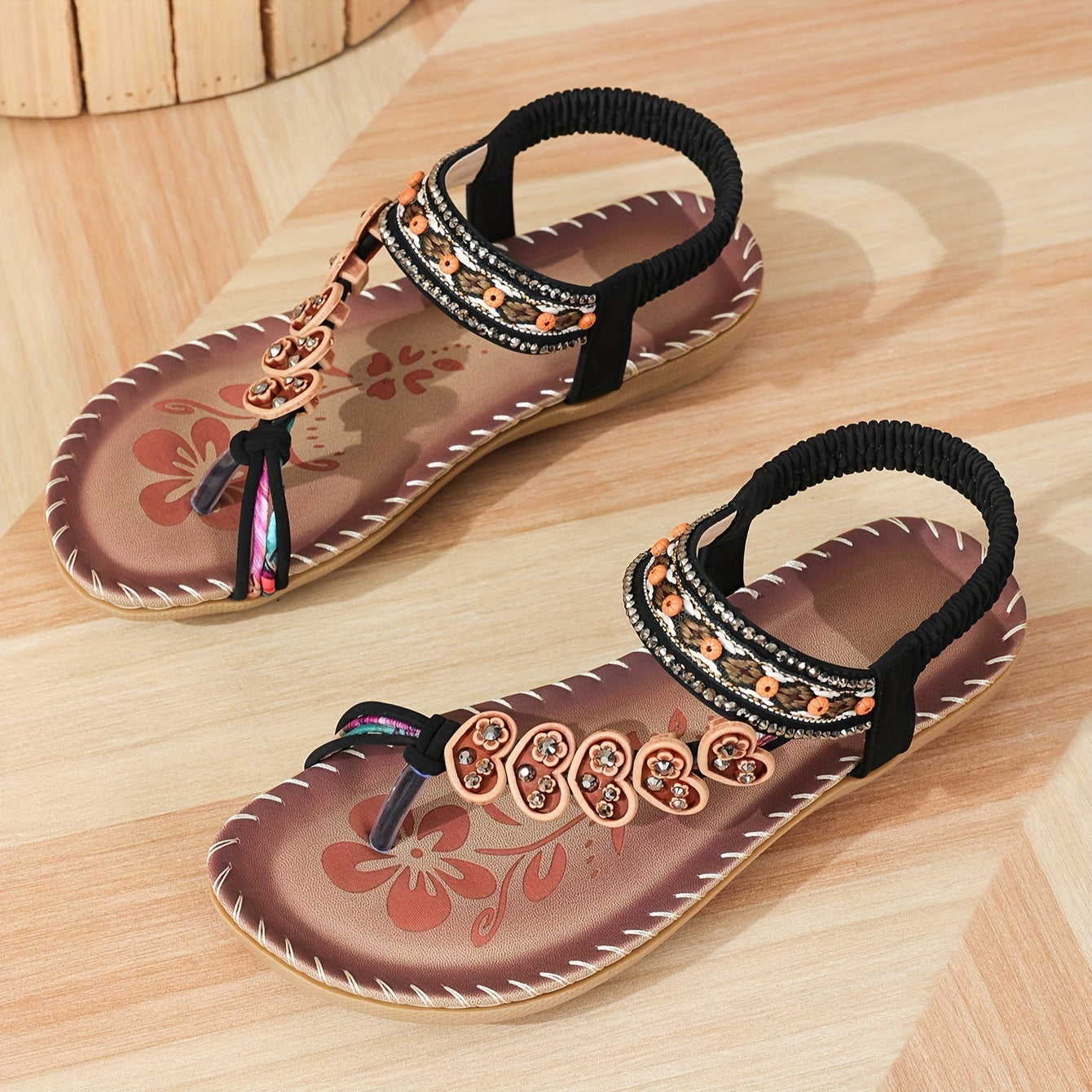 LumiNovi Women's Orthopedic Sandals Contoured Footbed Adjustable Straps