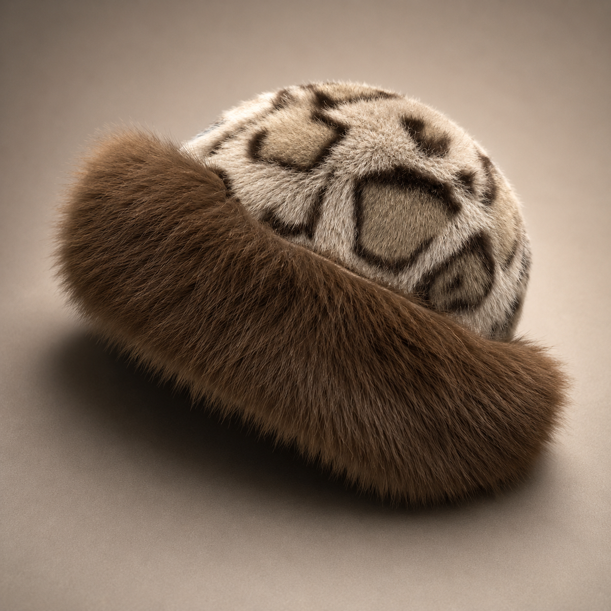 Unisex Cleo Leopard Fur Hat