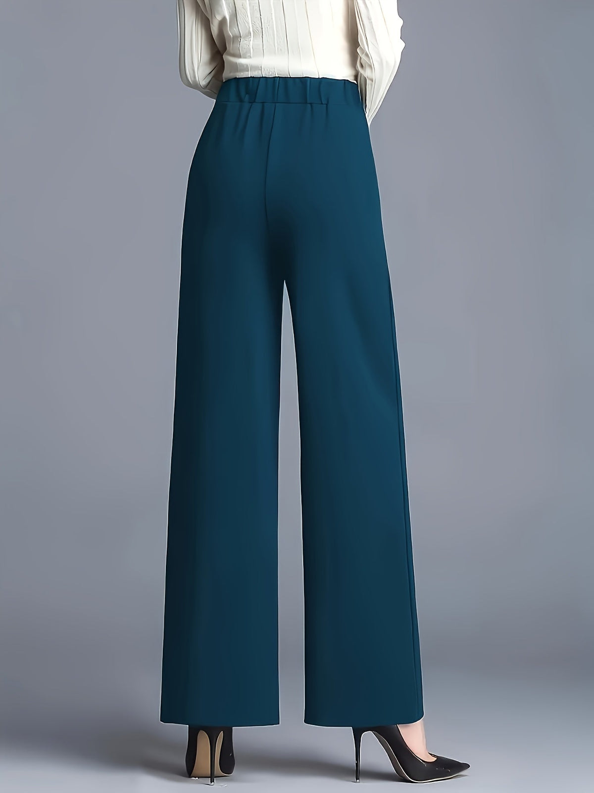 Haven Beck Women's Claudia High-Waisted Wide-Leg Pants