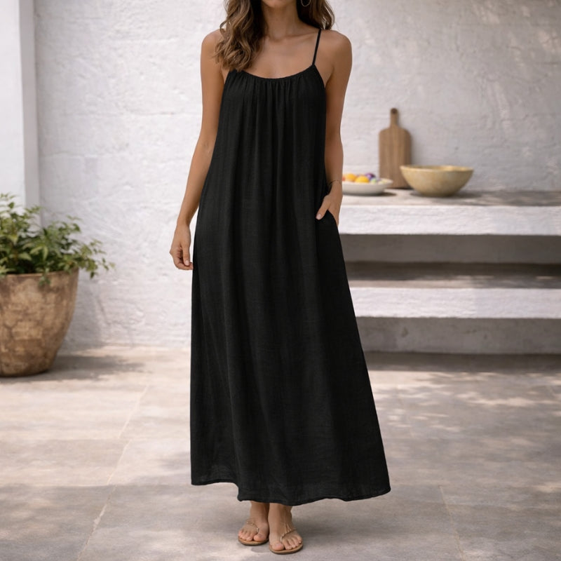 Mayberry Lena Women's Spaghetti Strap Maxi Sundress