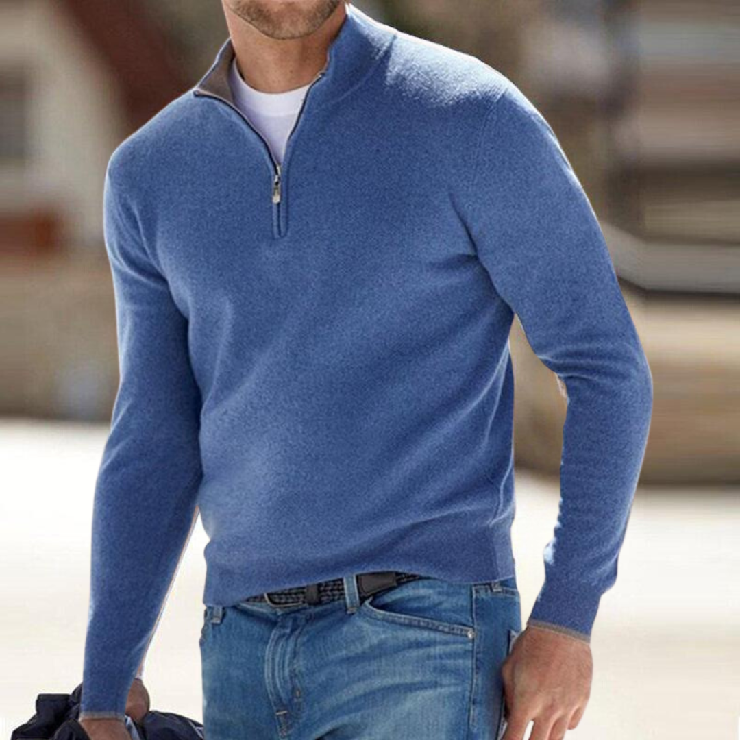 Clarkson New York Harron Premium Half Zip Sweater Men's