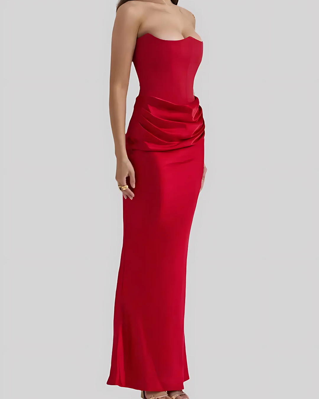 The Hills Nashville Claire Women's Strapless Draped Maxi Dress
